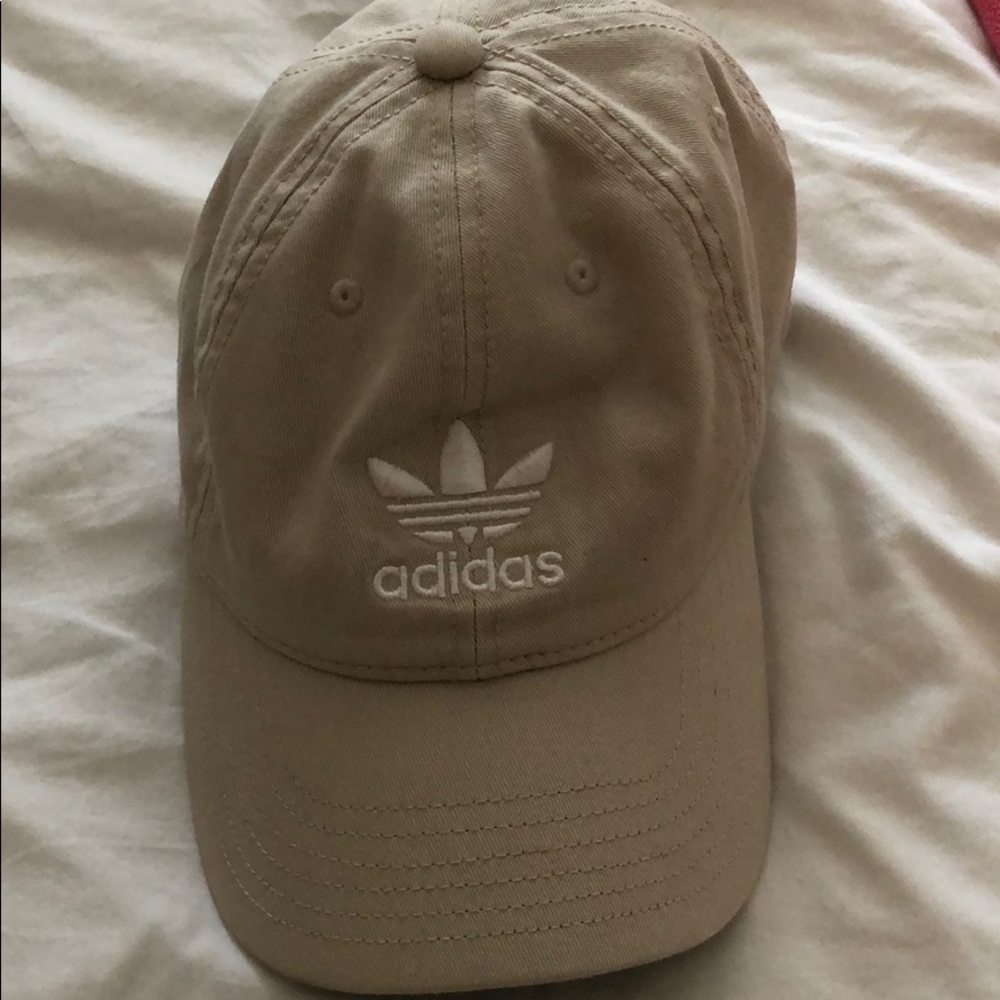 Tan adidas hat